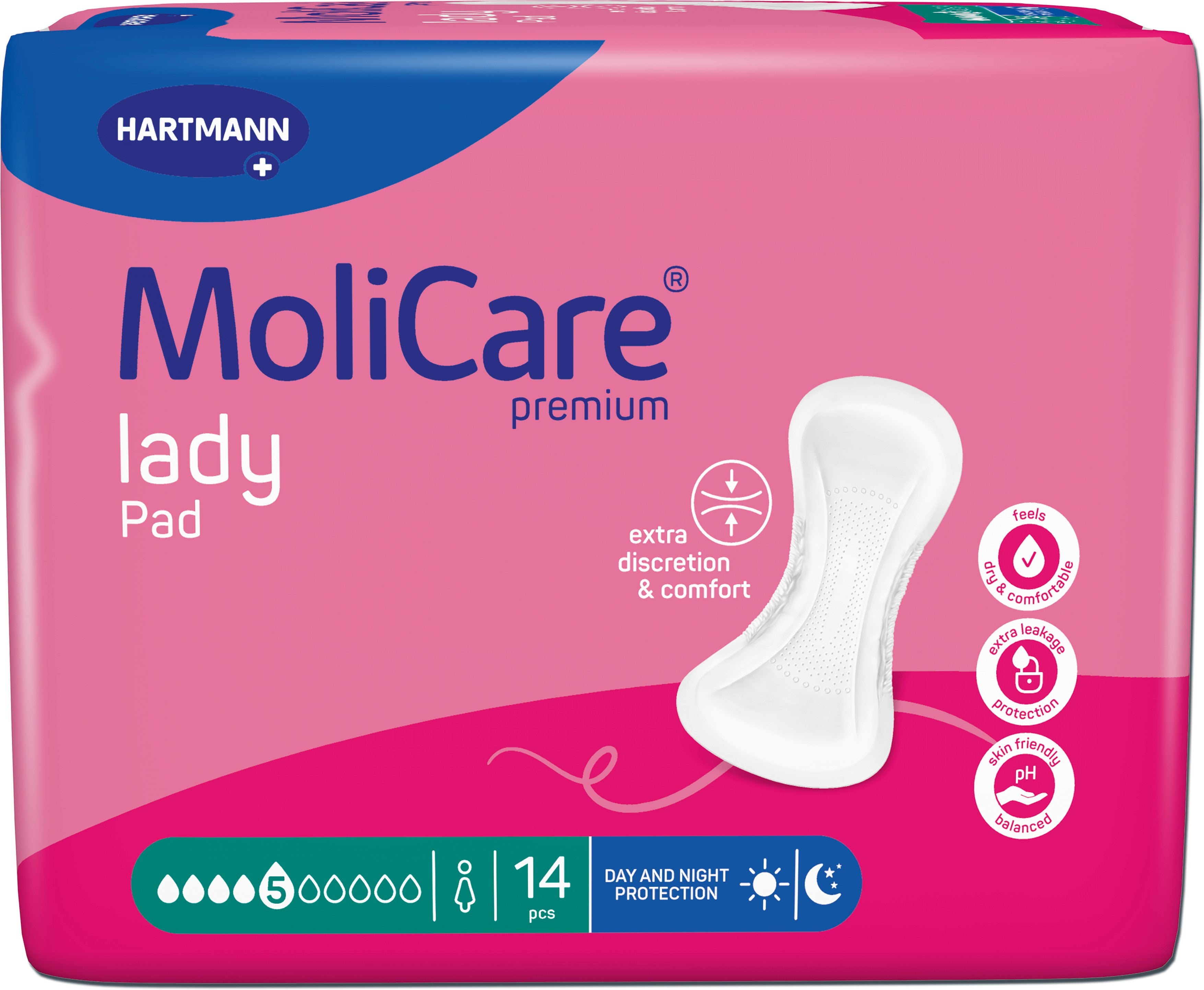 MoliCare Premium Lady Pad 5 Drops 14 Pack