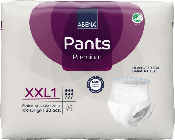 Abena Pants 2XL Bariatric 1700ml 150-203cm White / Purple