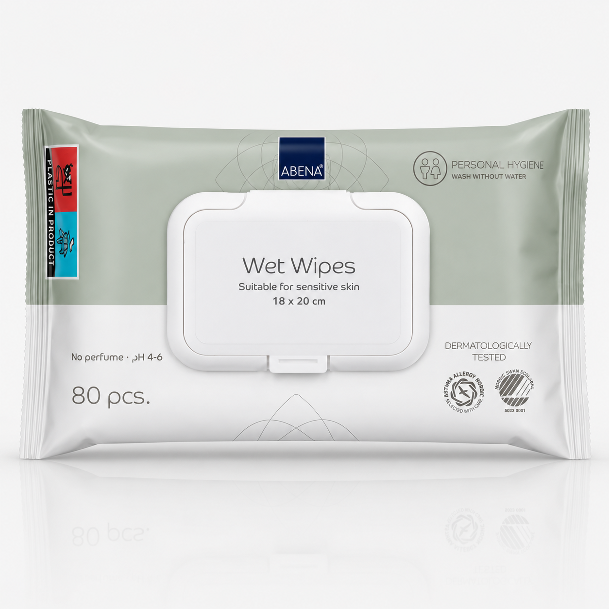 Abena Wet Wipes 18x20cm Pack/80