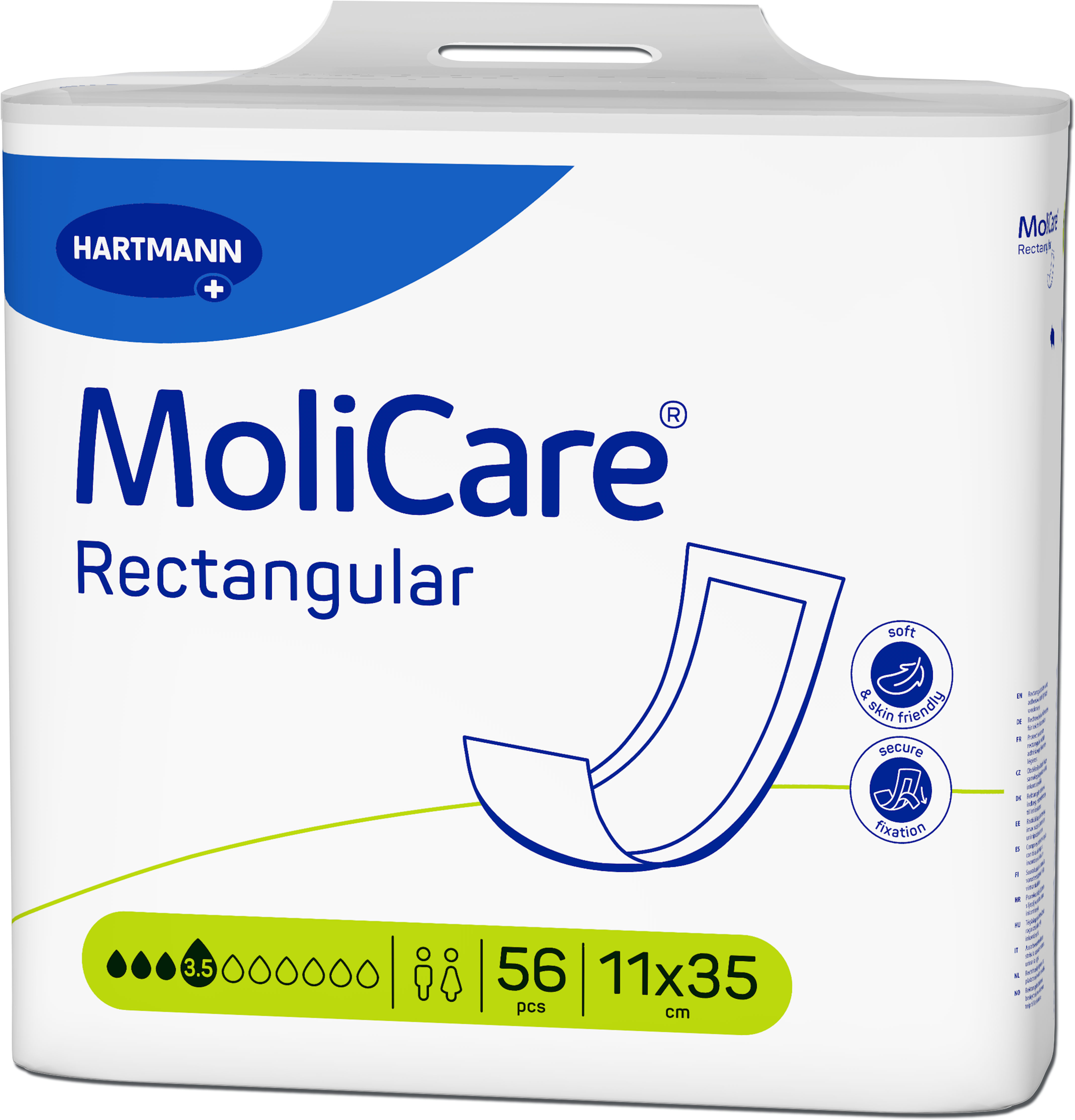 MoliCare Rectangular Pad 3.5 Drops 224 Pack