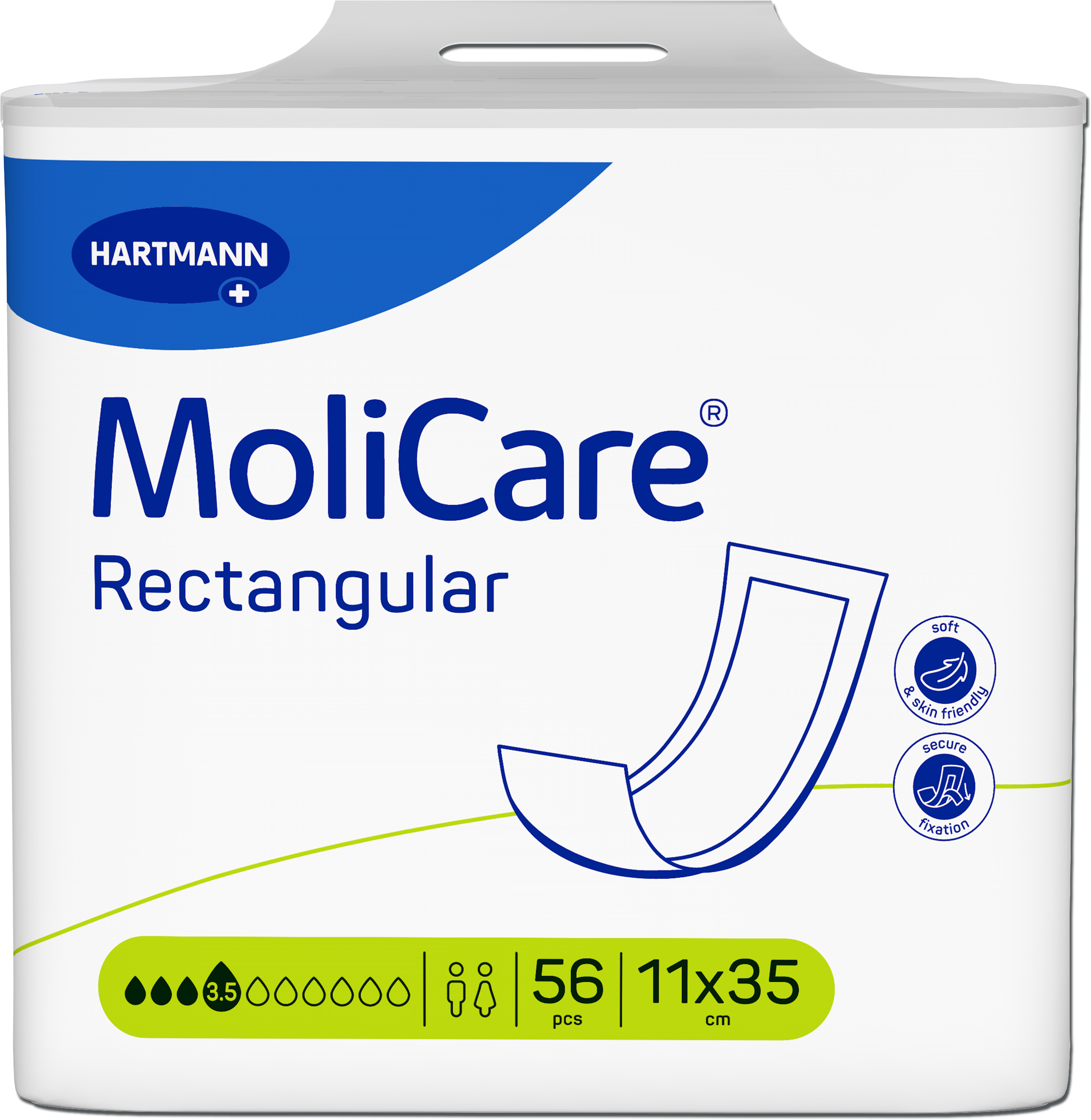 MoliCare Rectangular Pad 3.5 Drops 224 Pack