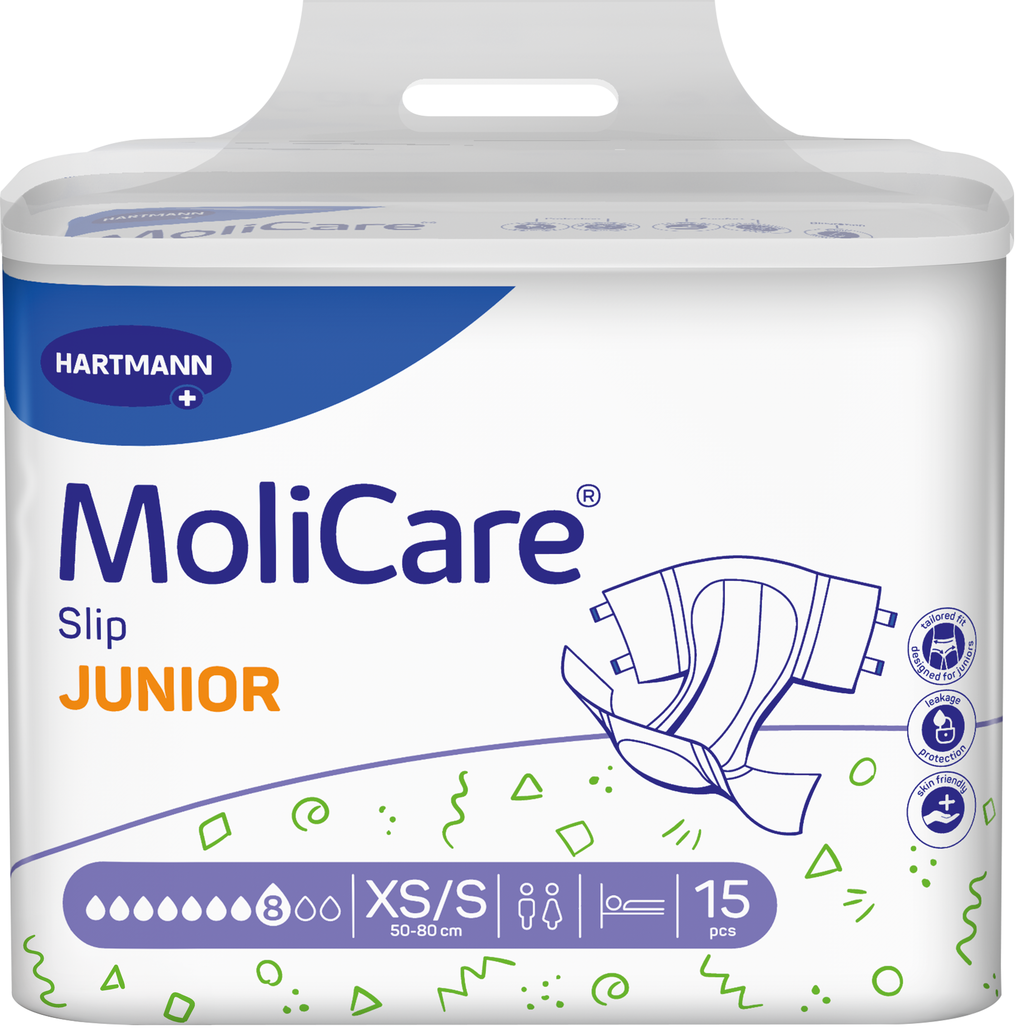 MoliCare Slip Junior 8D XS/S 15 Pack