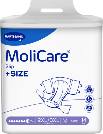 MoliCare Slip +SIZE 8D 2/3XL 14 Pack