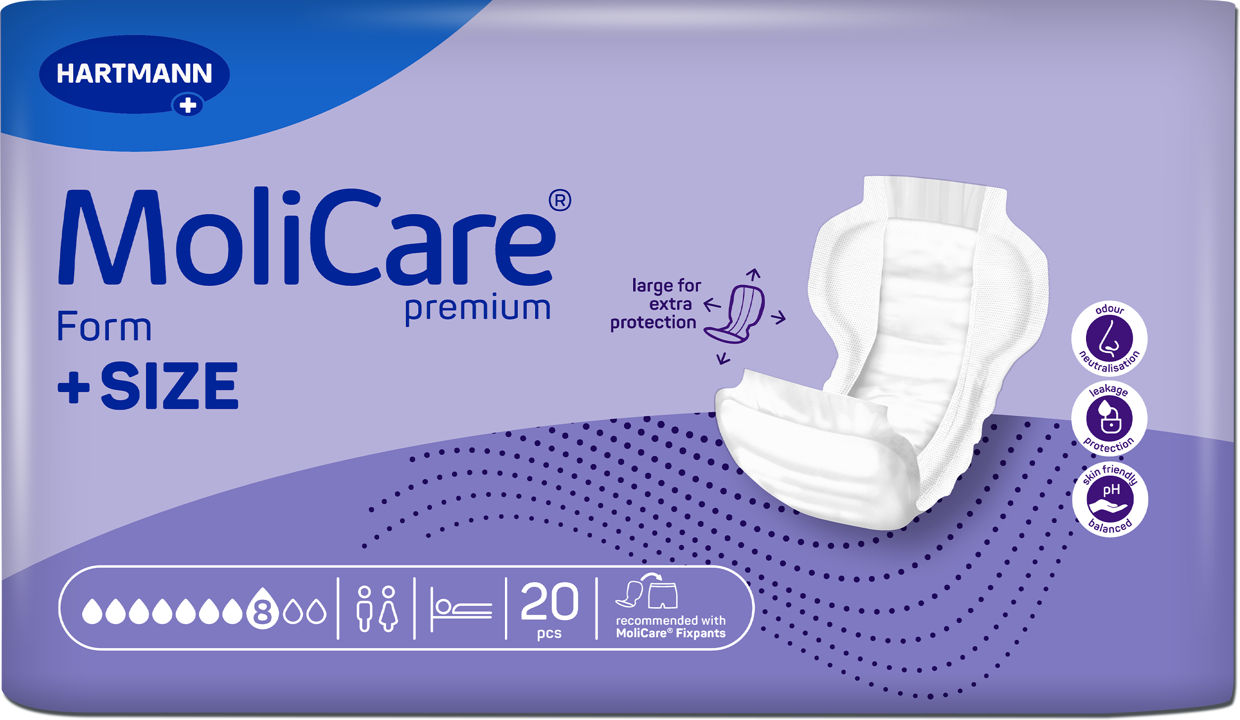MoliCare Premium Form Plus Size 8D 20 pieces