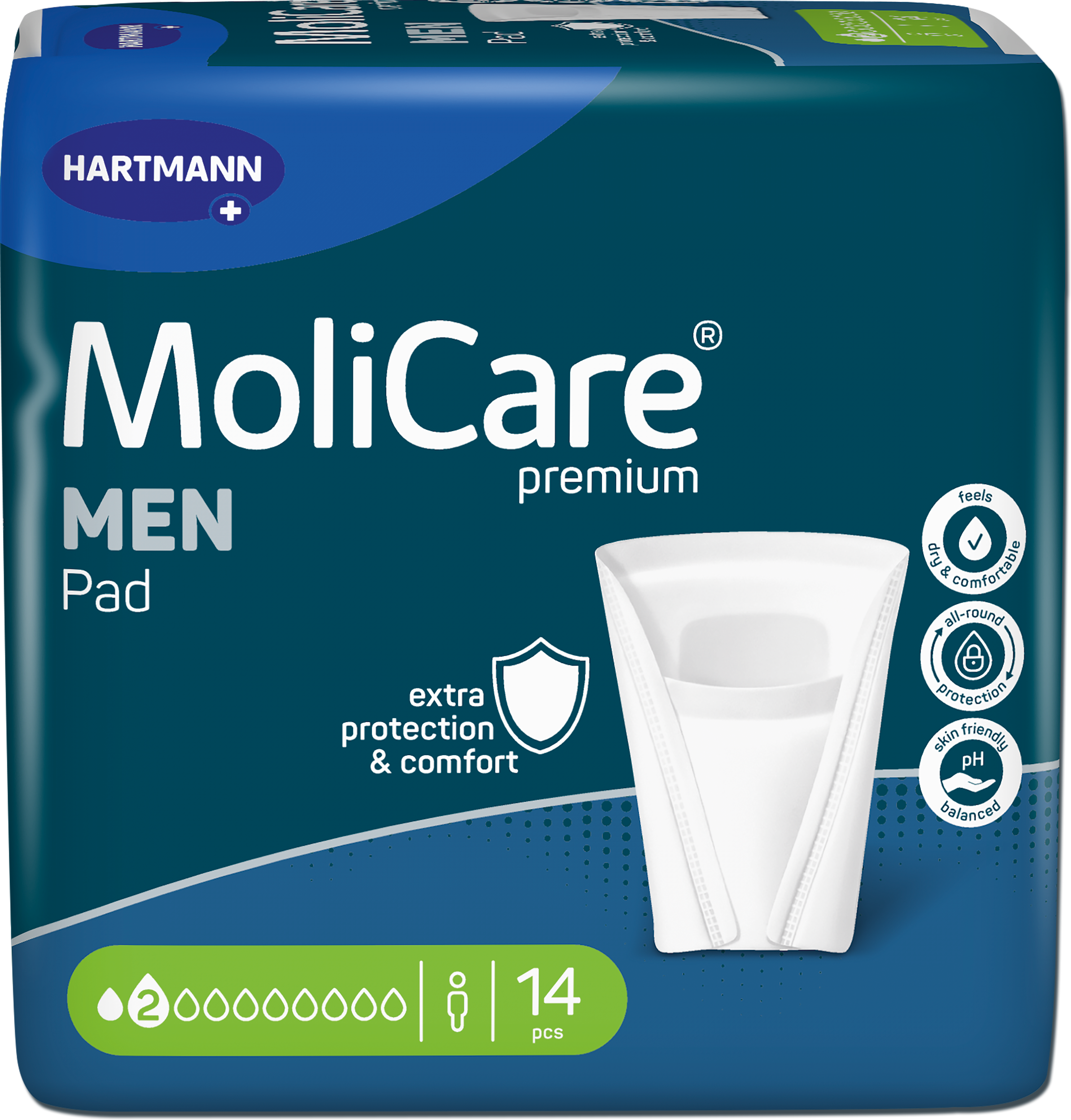 MoliCare Premium Men Pads 2 Drops 14 Pack