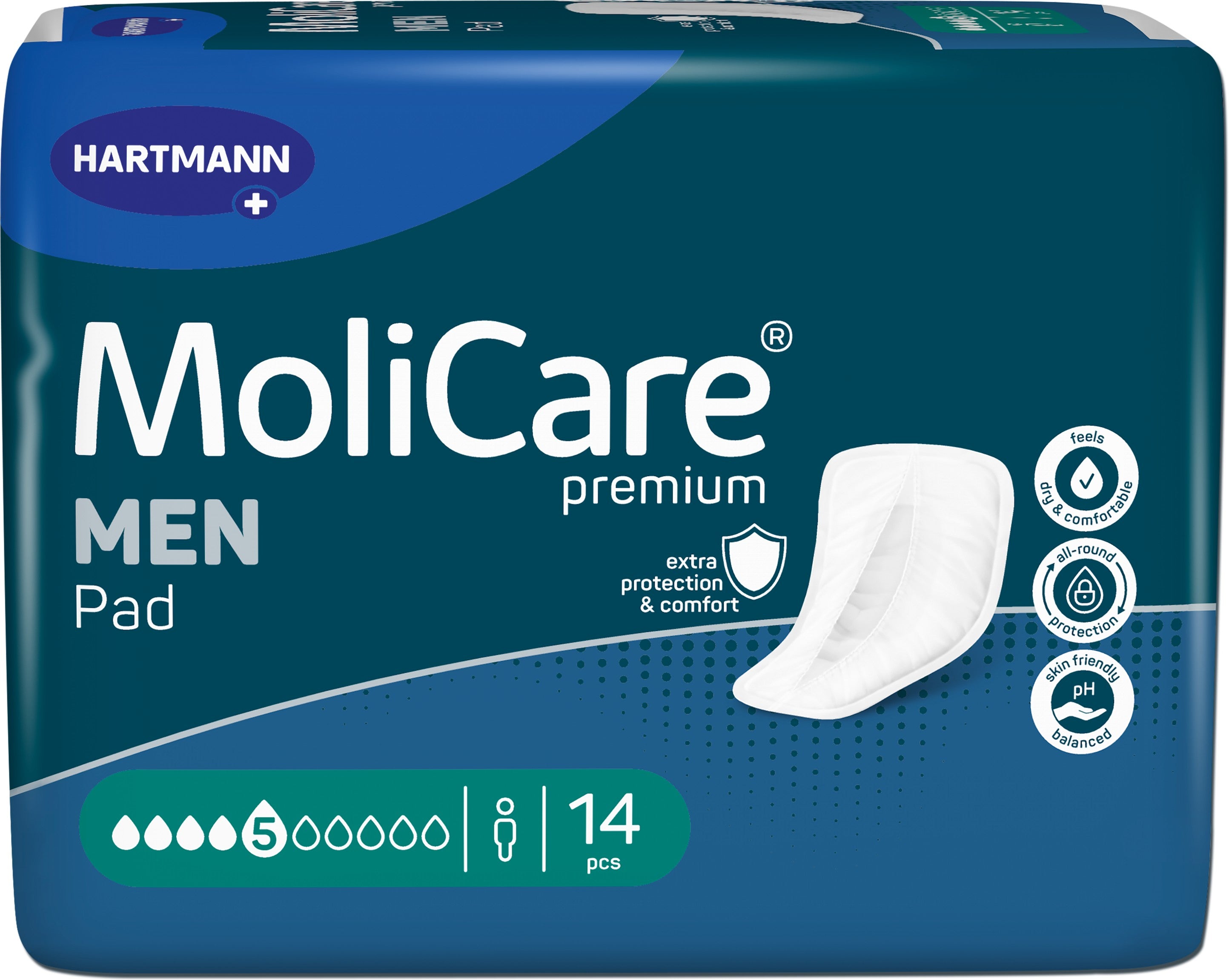MoliCare Premium MEN PAD 5 Drops 14 Pack