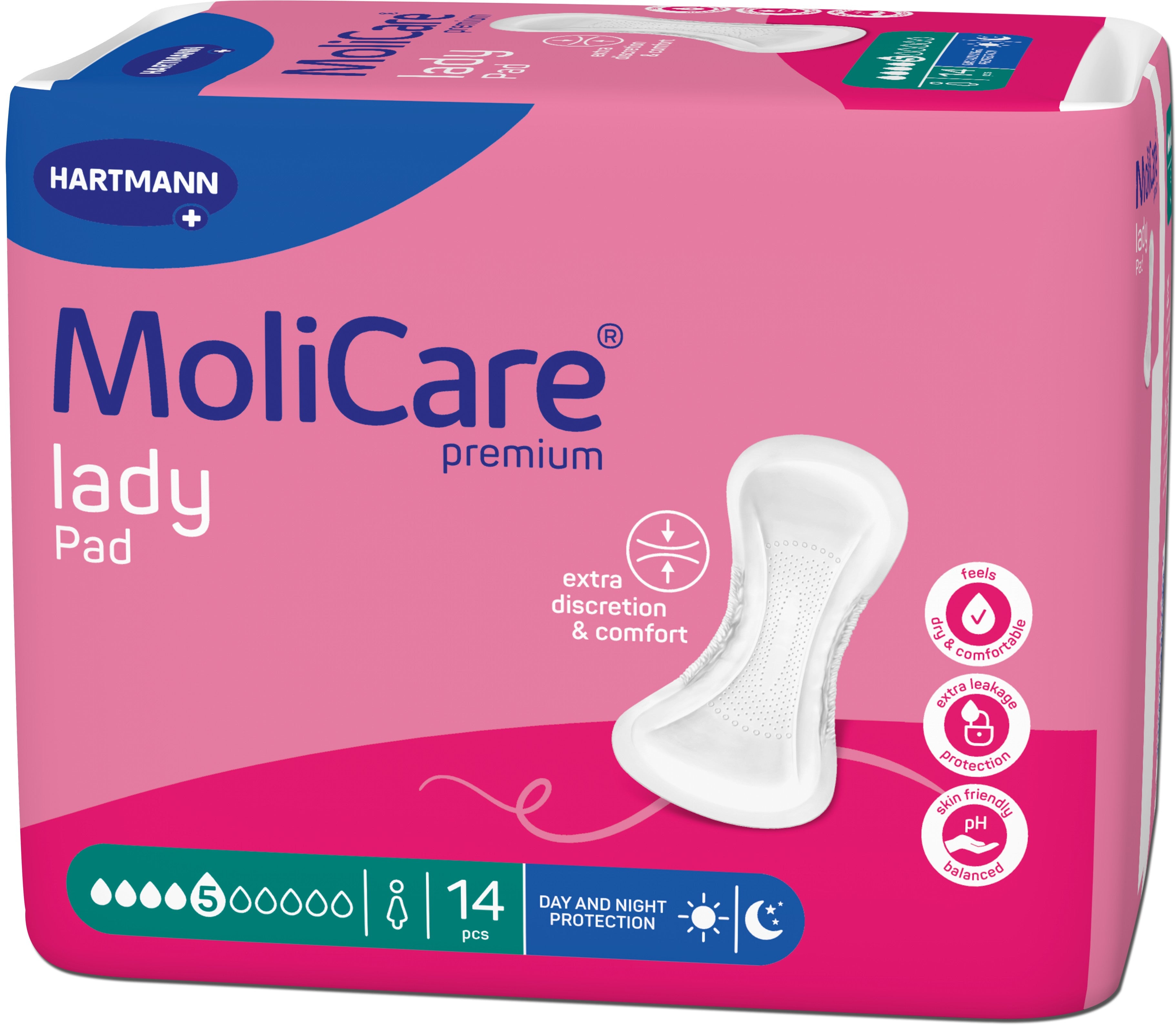 MoliCare Premium Lady Pad 5 Drops 14 Pack